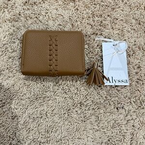 Brown Wallet/Card holder with Tassel